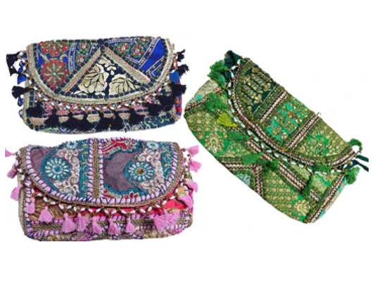 Embroidered Clutch