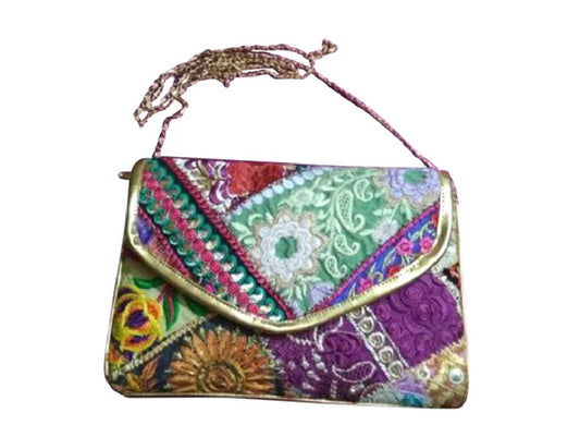 Embroidered evening bag