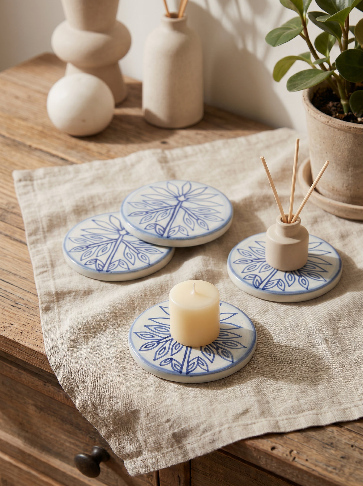 Talavera Oasis Coasters (Set of 4)