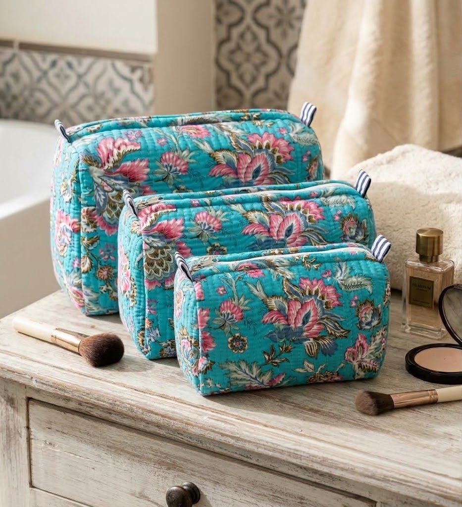 Bengal Bloom Kantha Trio Set