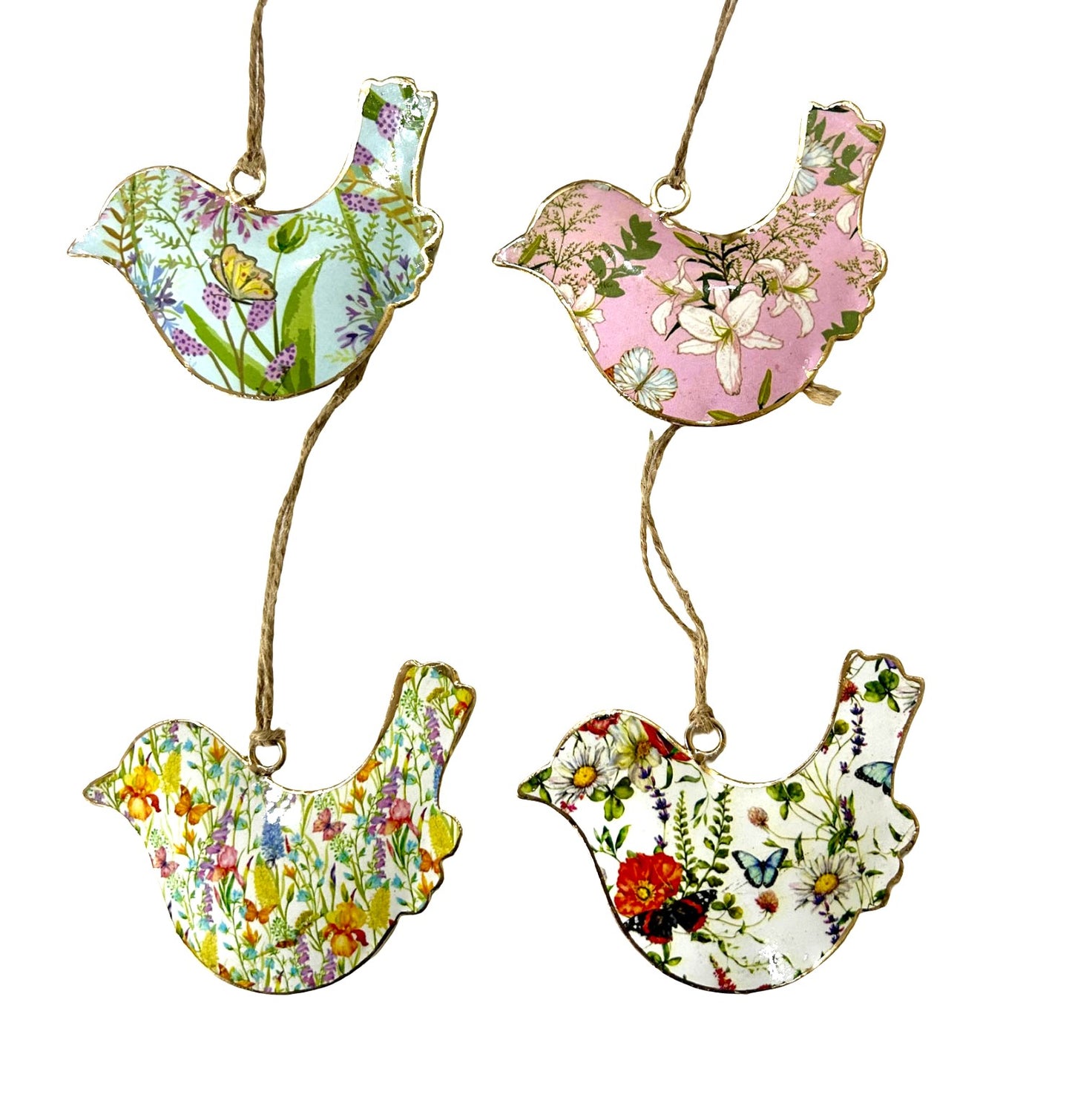 Wildflower & Butterfly Hanging Birds Set