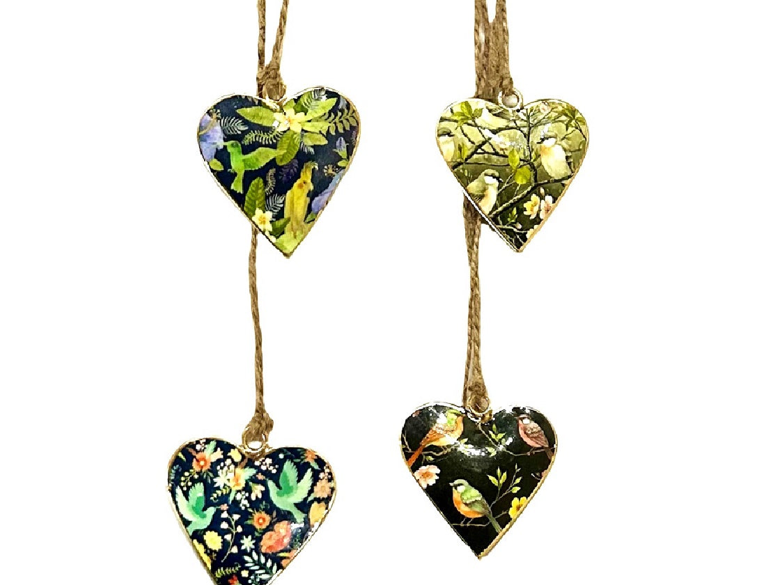 Arcadia Botanical Bird Mini Heart Set