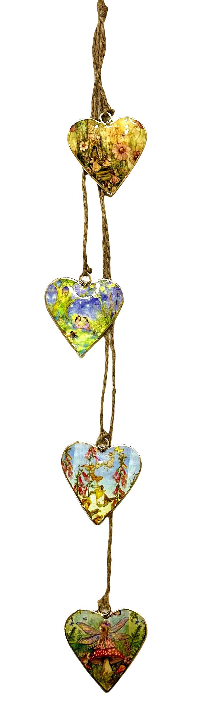 Woodland Fairy Hanging Mini Heart Set