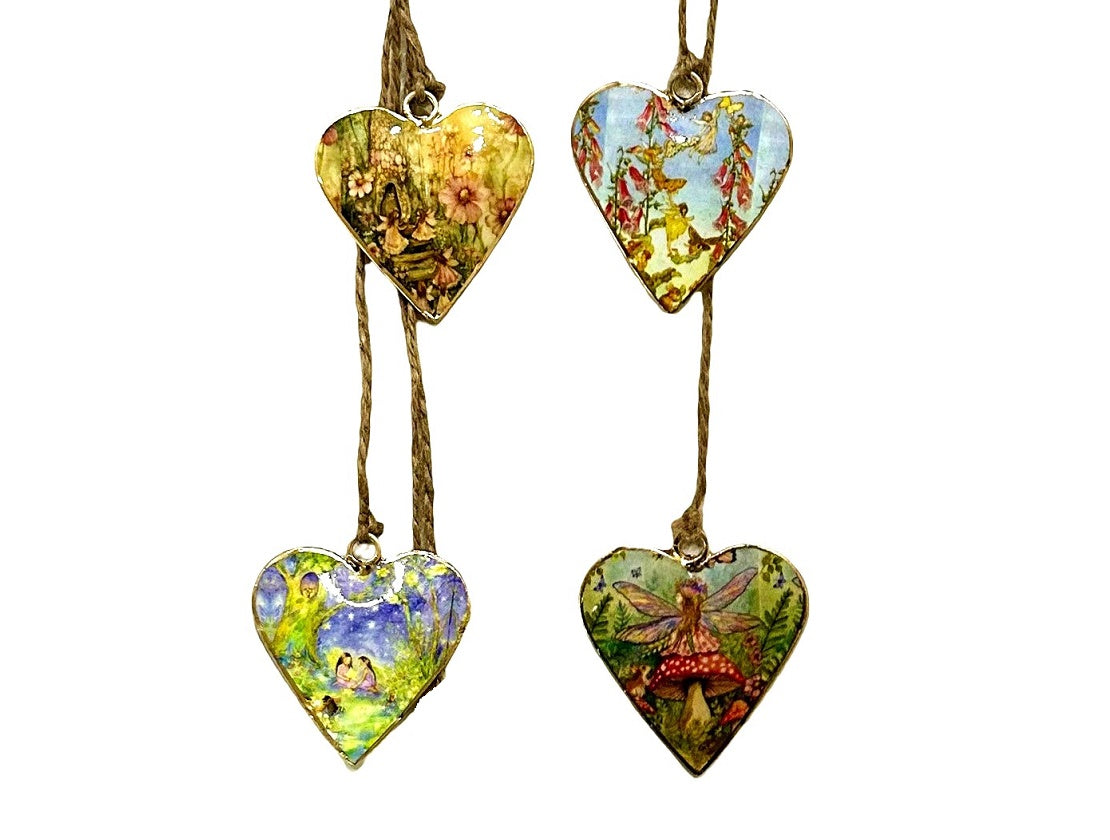 Woodland Fairy Hanging Mini Heart Set