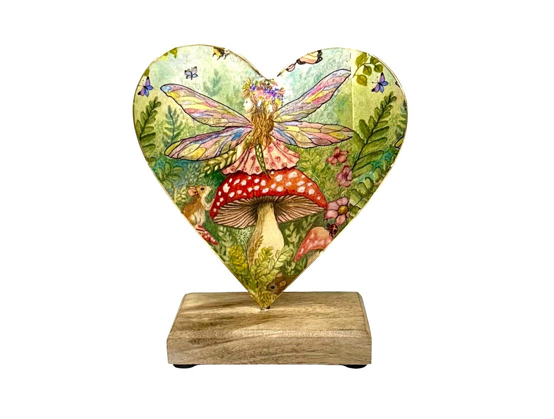 Woodland Fairy Heart Sculpture
