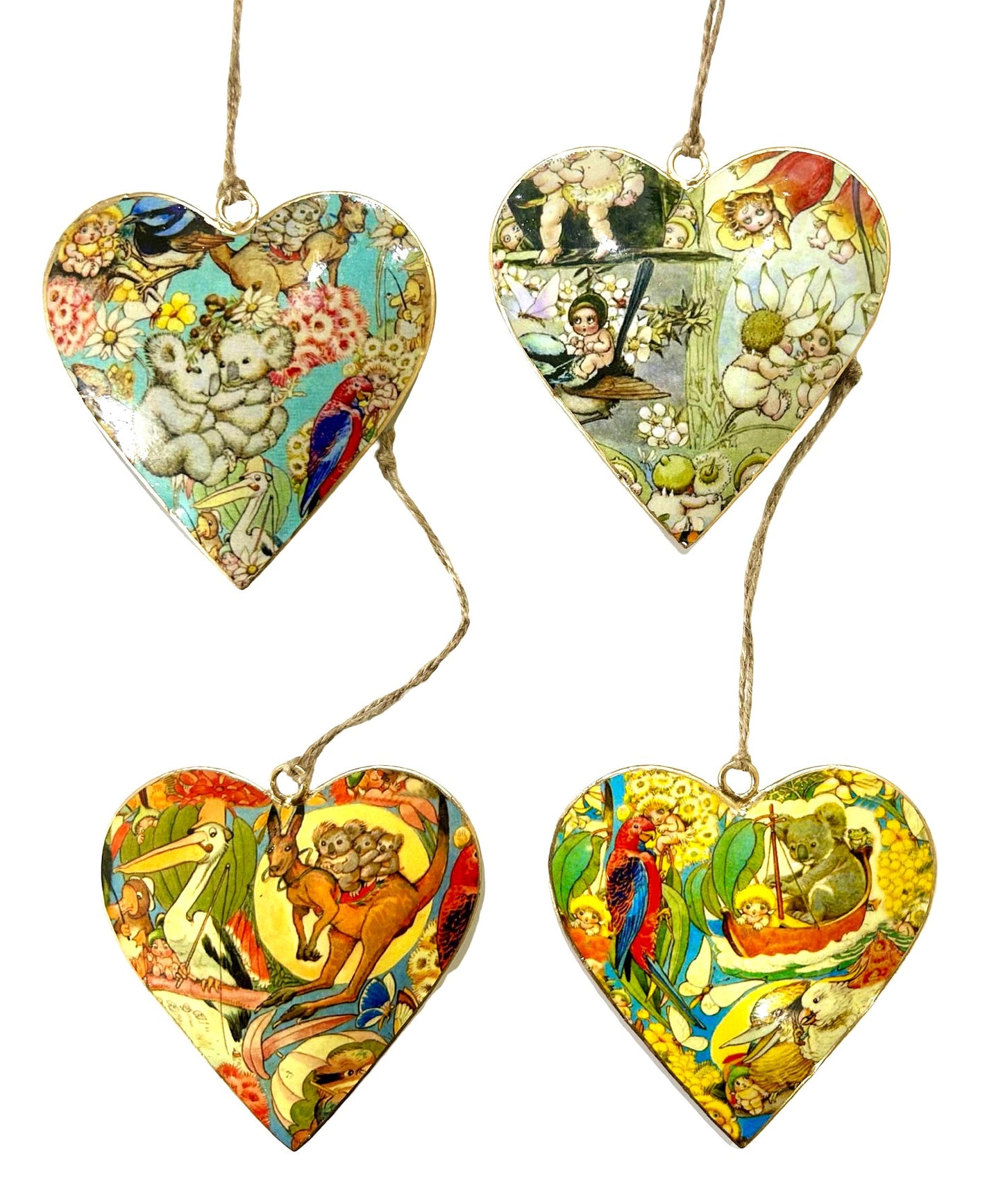 Australiana Bush Baby Hanging Heart Set