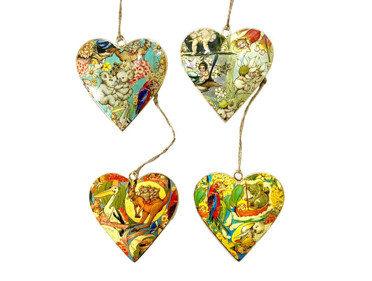 Australiana Bush Baby Hanging Heart Set