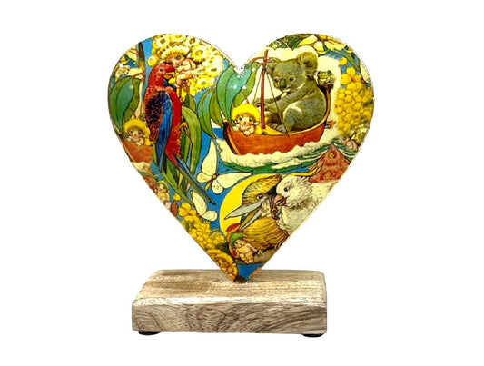 Australiana Bush Baby Heart Sculpture