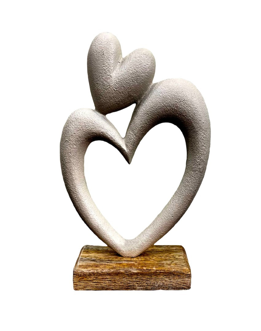 Carys Interlocking Heart Sculpture