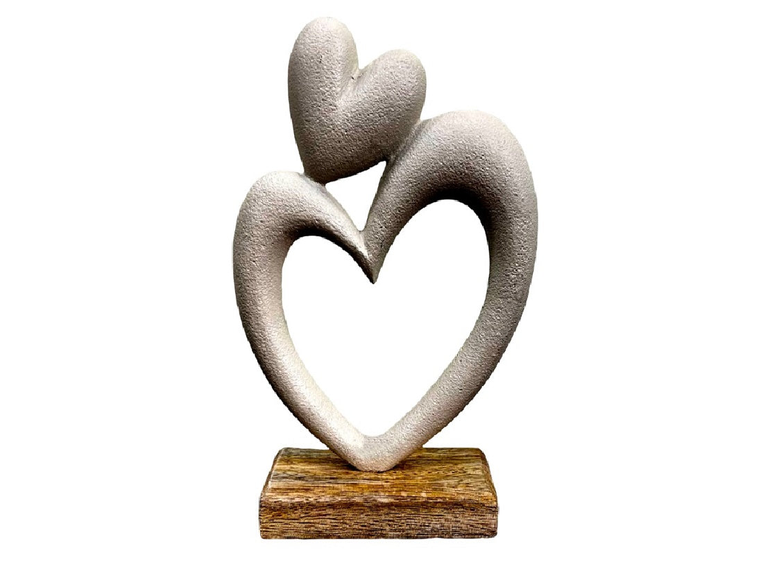 Carys Interlocking Heart Sculpture