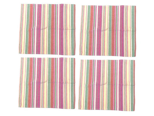 Lilac & Lime Stripe Napkin 4 Set