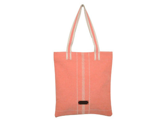 Peach Cotton Shoulder Bag