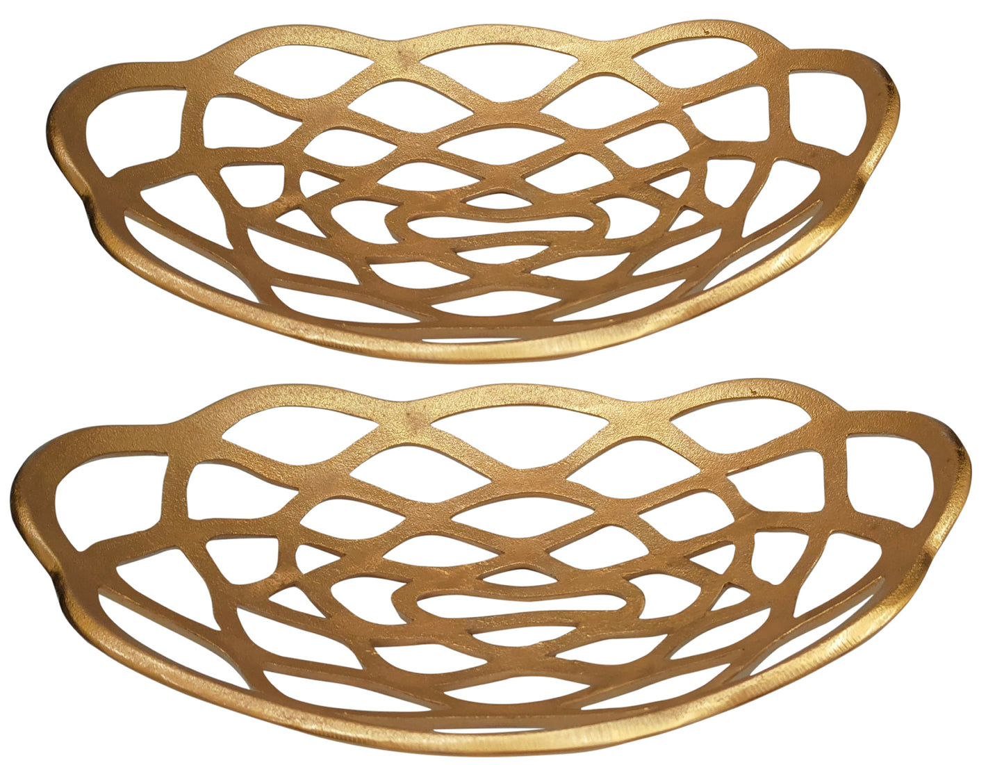 S/2 brass oval plates