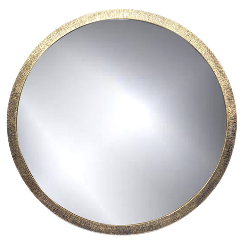 Round brass mirror 60x60cm