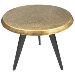 Brass table 60x60x45 cm