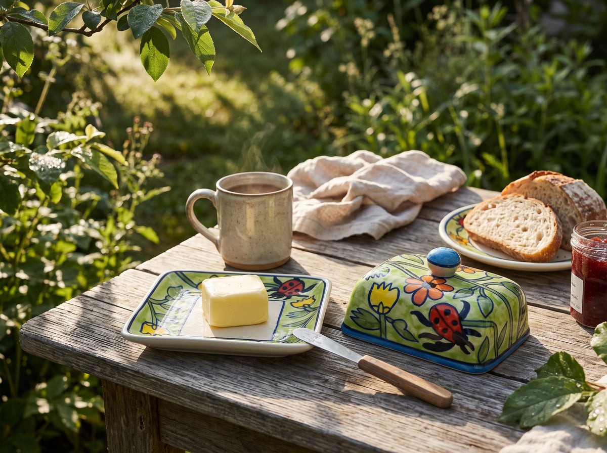 Ladybug Abode Butter Dish