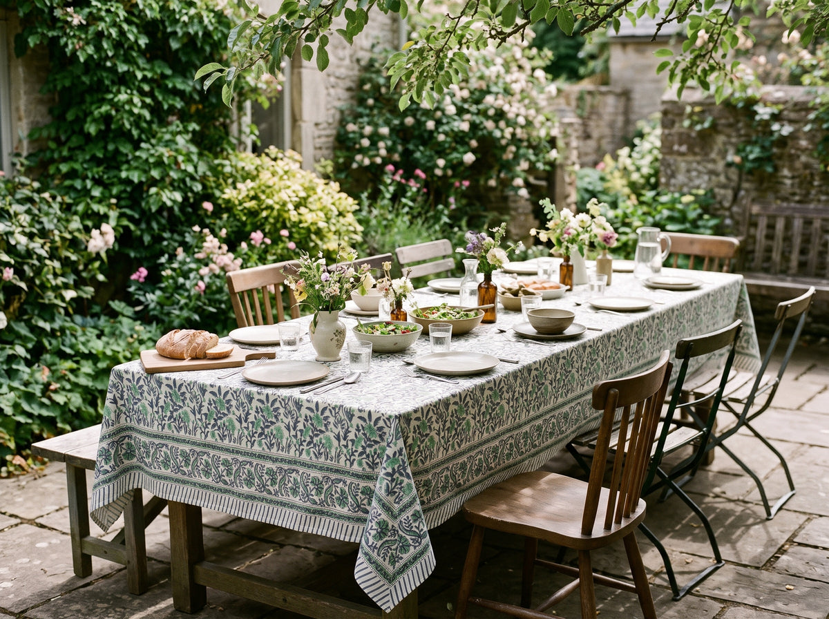 Emerald Meadow Tablecloth