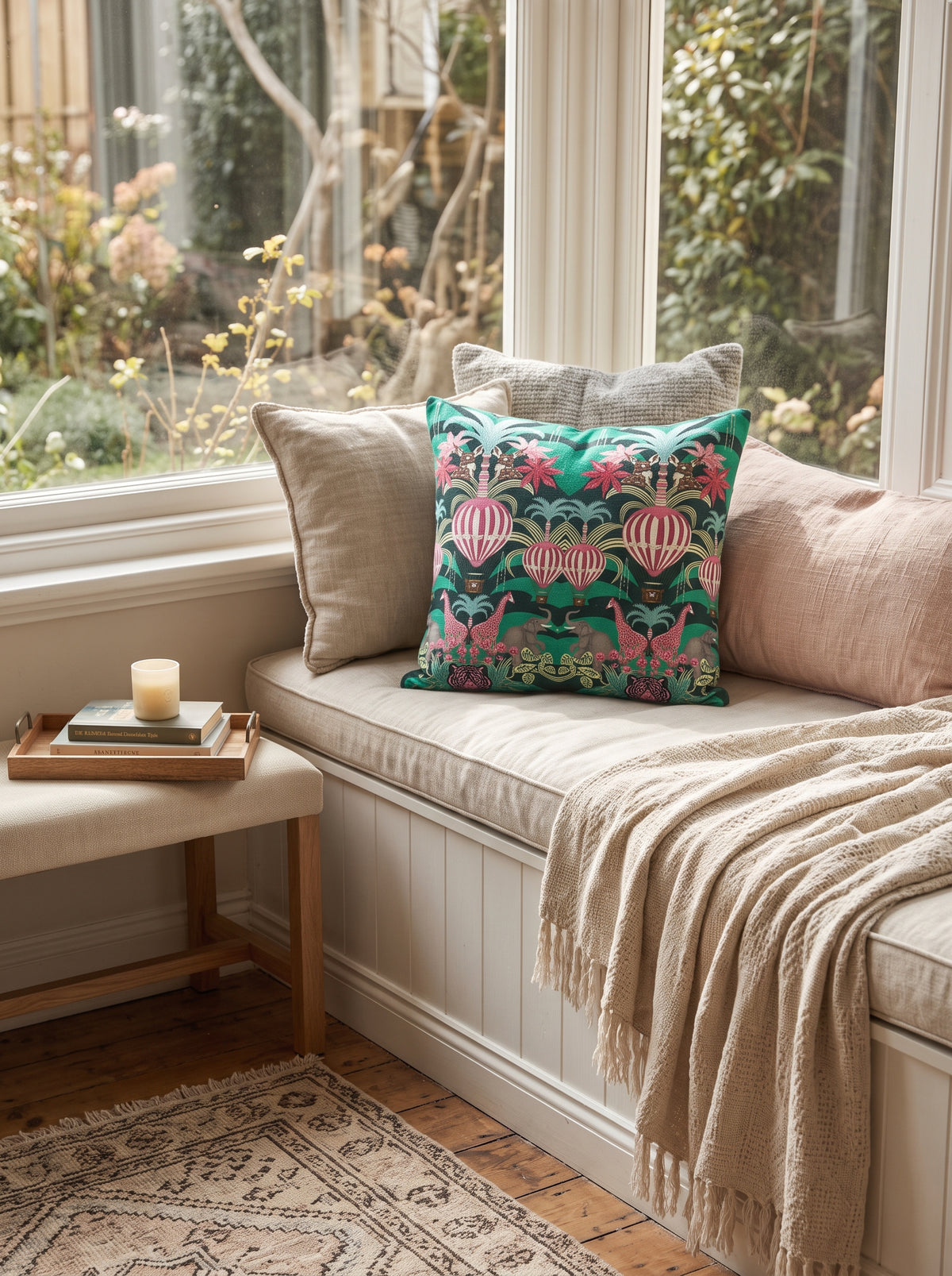 The Vayu Balloon Safari Cushion