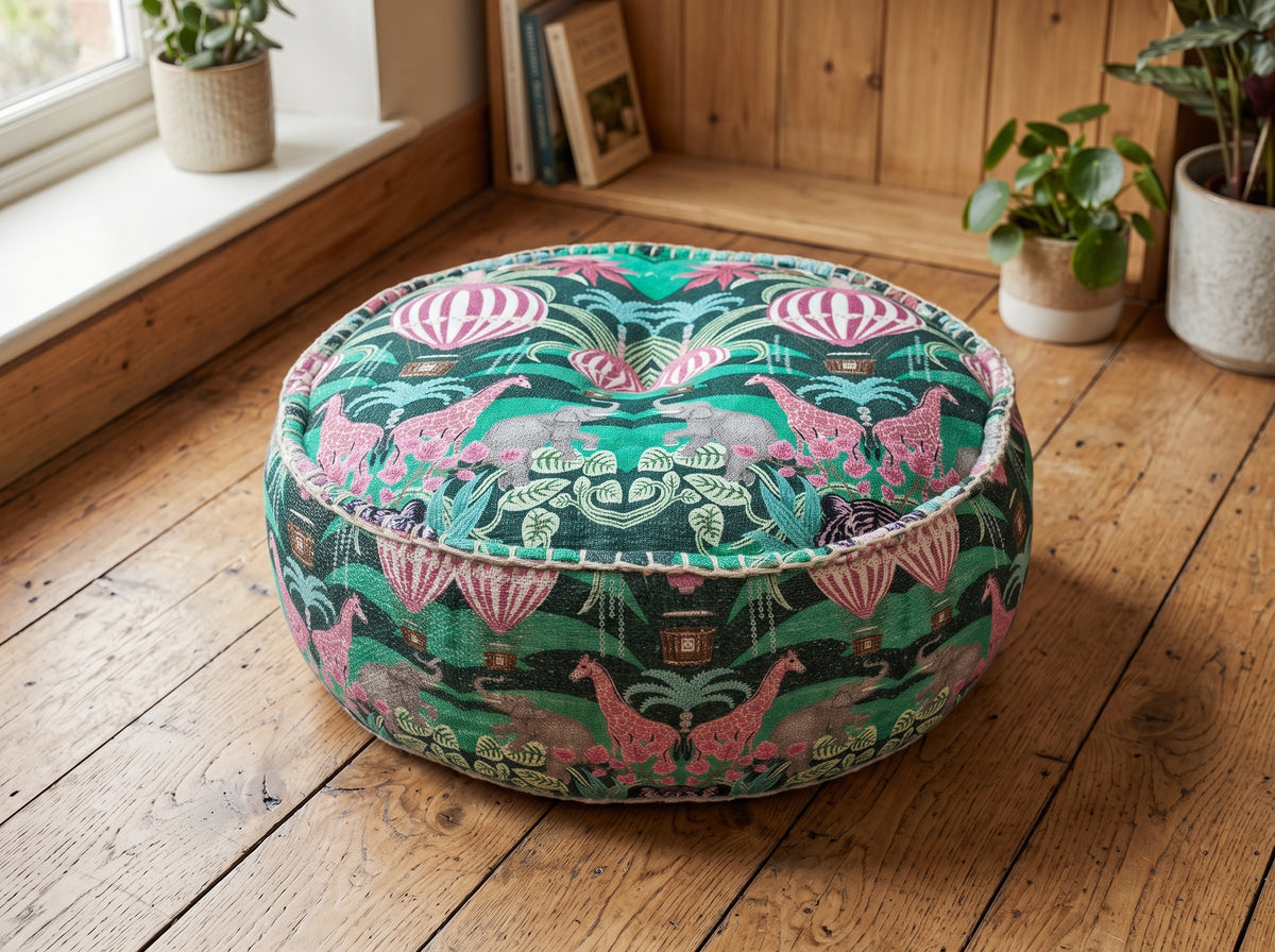 The Vayu Balloon Safari Floor Pouf