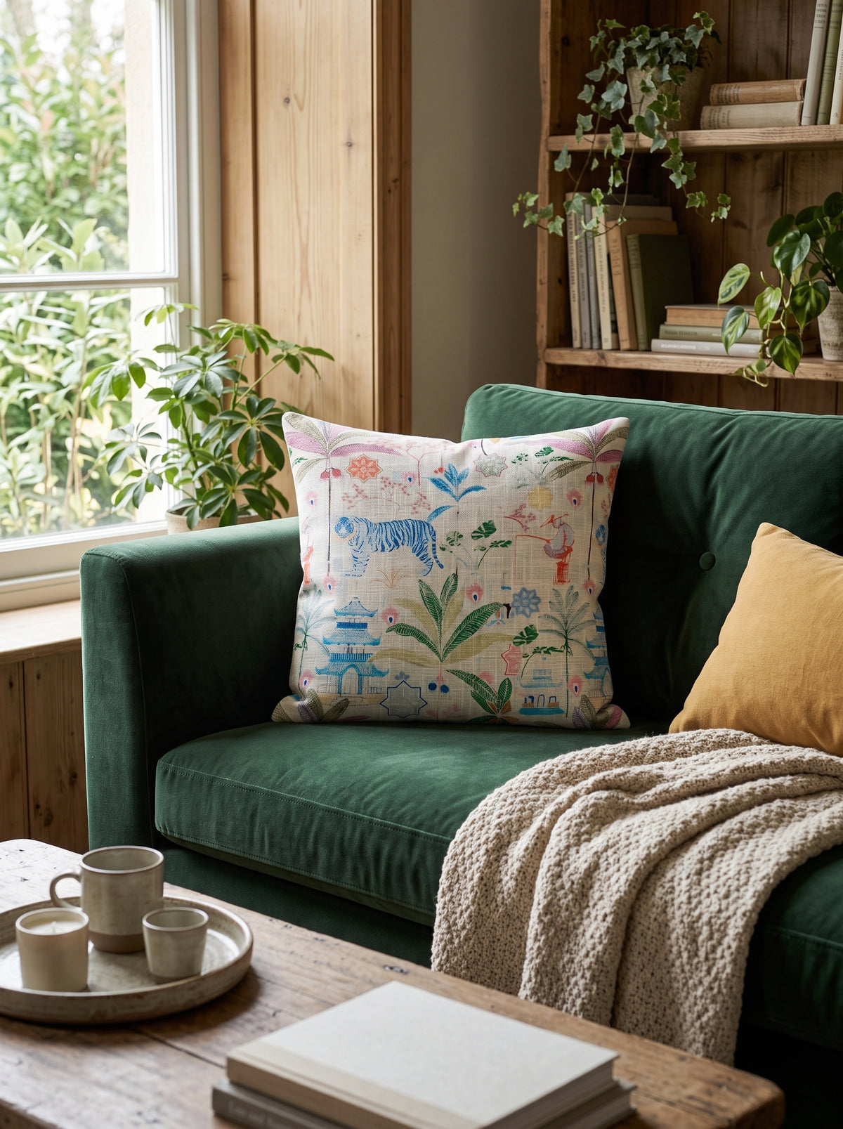 The Royal Bengal Cotton Cushion