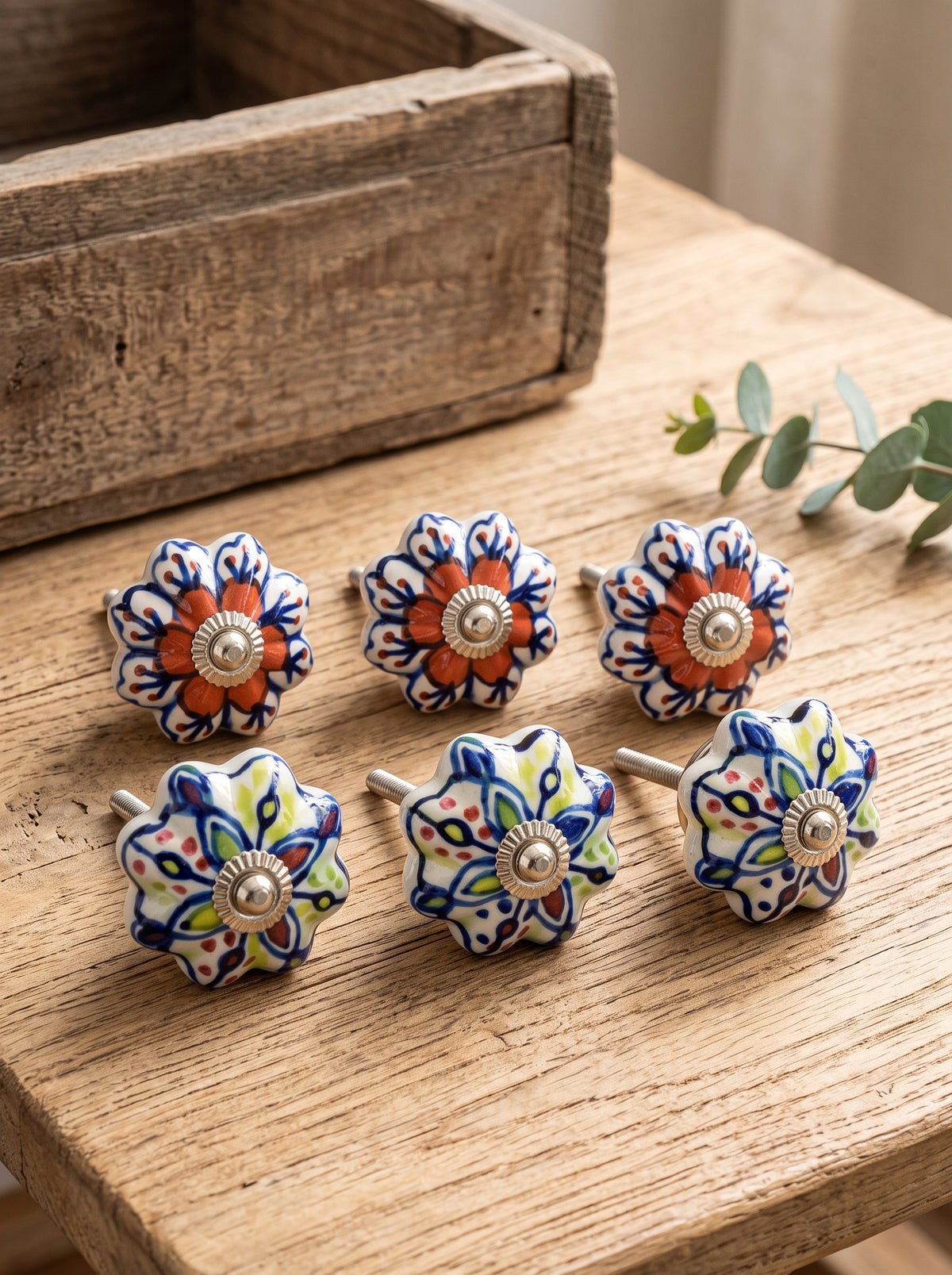 Talavera Fiesta Ceramic Knobs Set