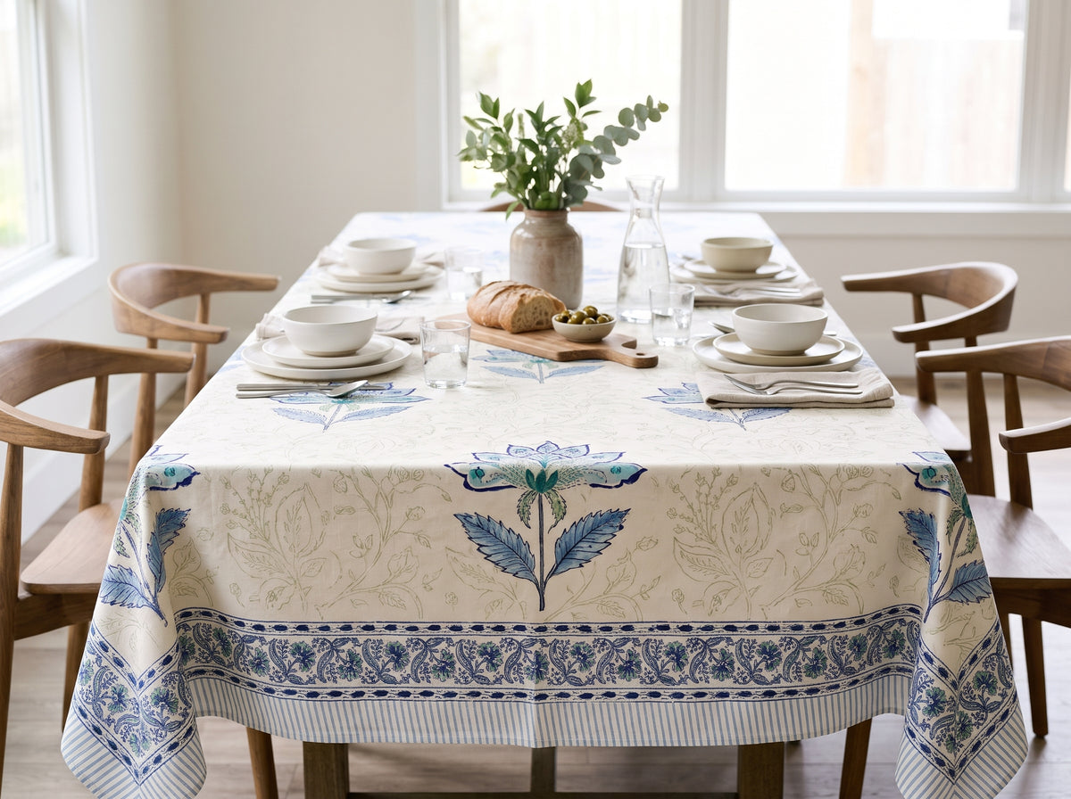 Coastal Kamal Large Tablecloth