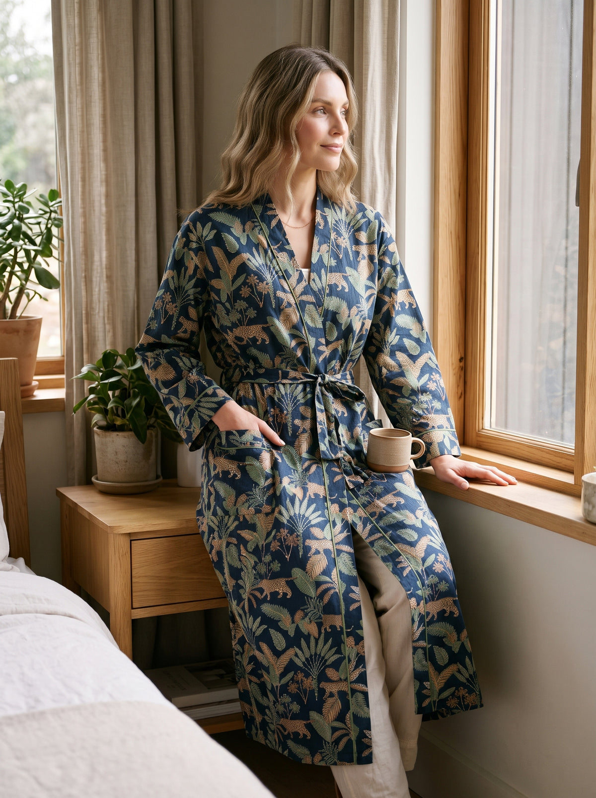 The Sunder Leopard Kimono Robe