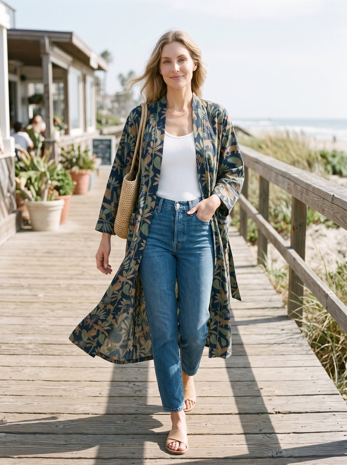 The Sunder Leopard Kimono Robe