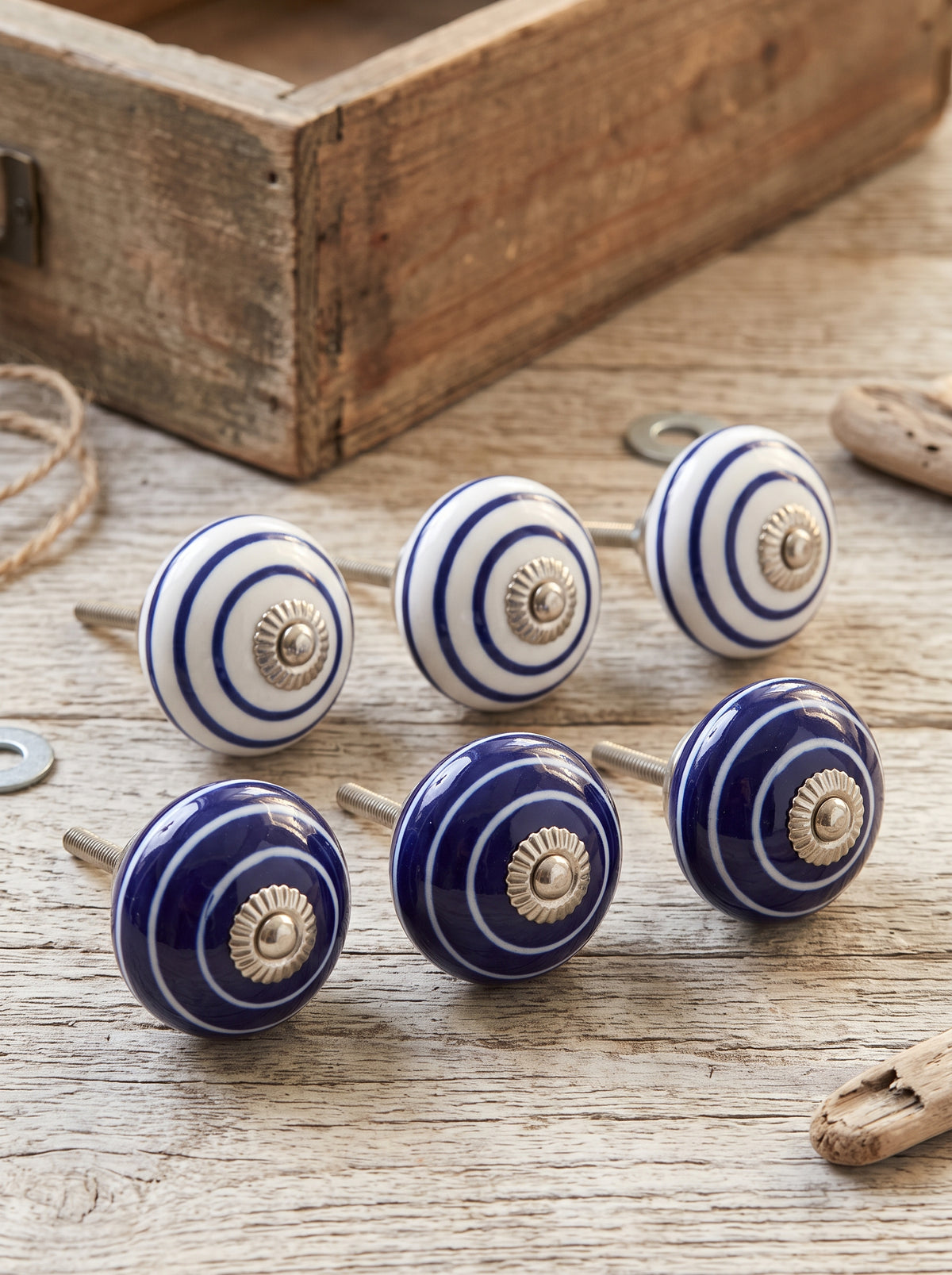 Nautical Wave Ceramic Drawer Pulls
