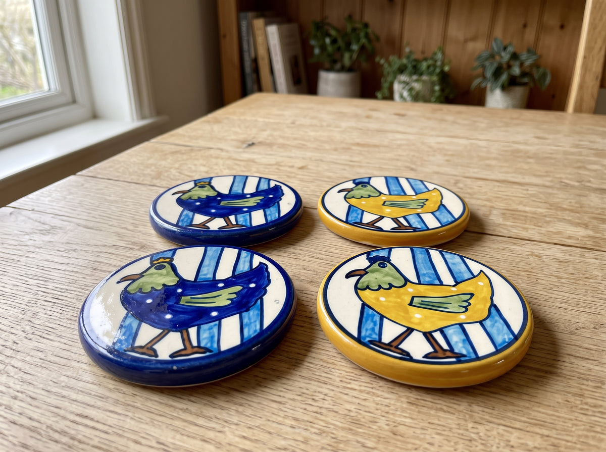 Skyline Hens Coaster Set