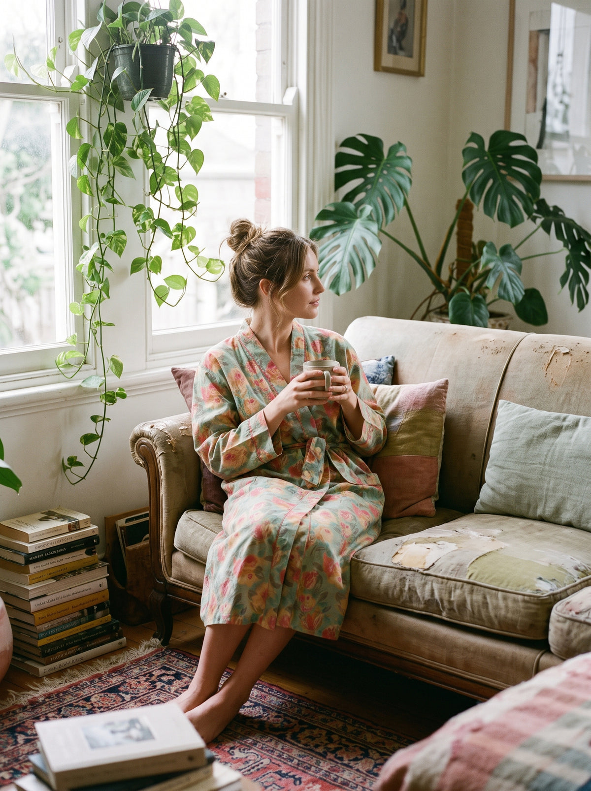 The Sunder Rose Kimono Robe
