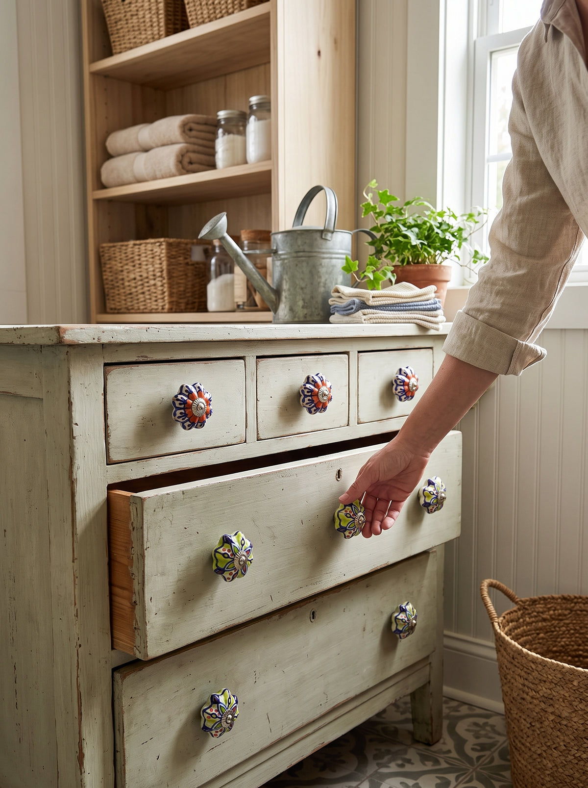 Talavera Fiesta Ceramic Knobs Set