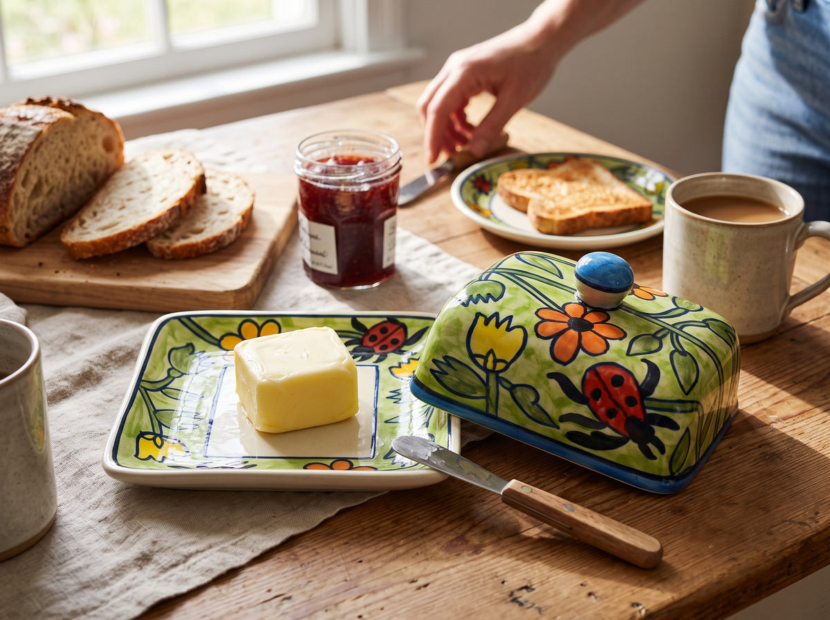 Ladybug Abode Butter Dish