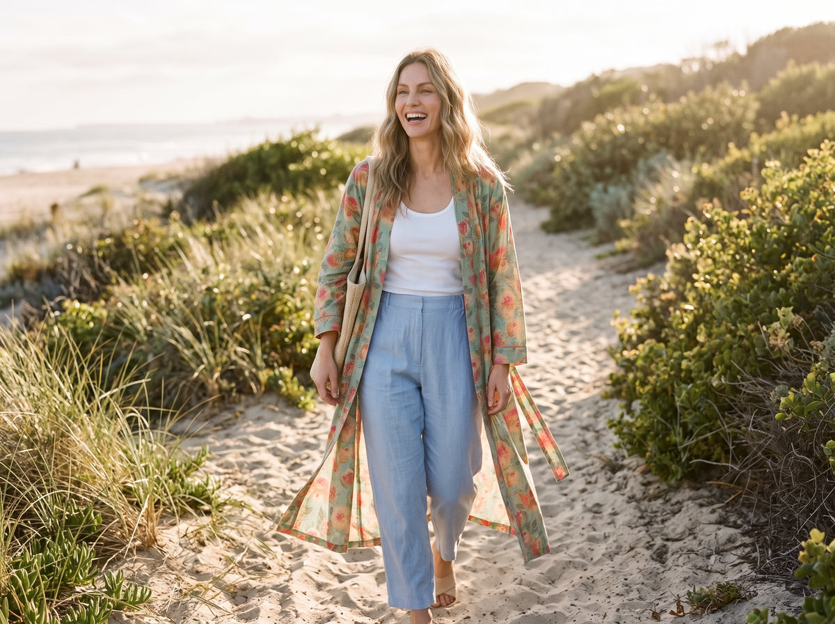The Sunder Rose Kimono Robe