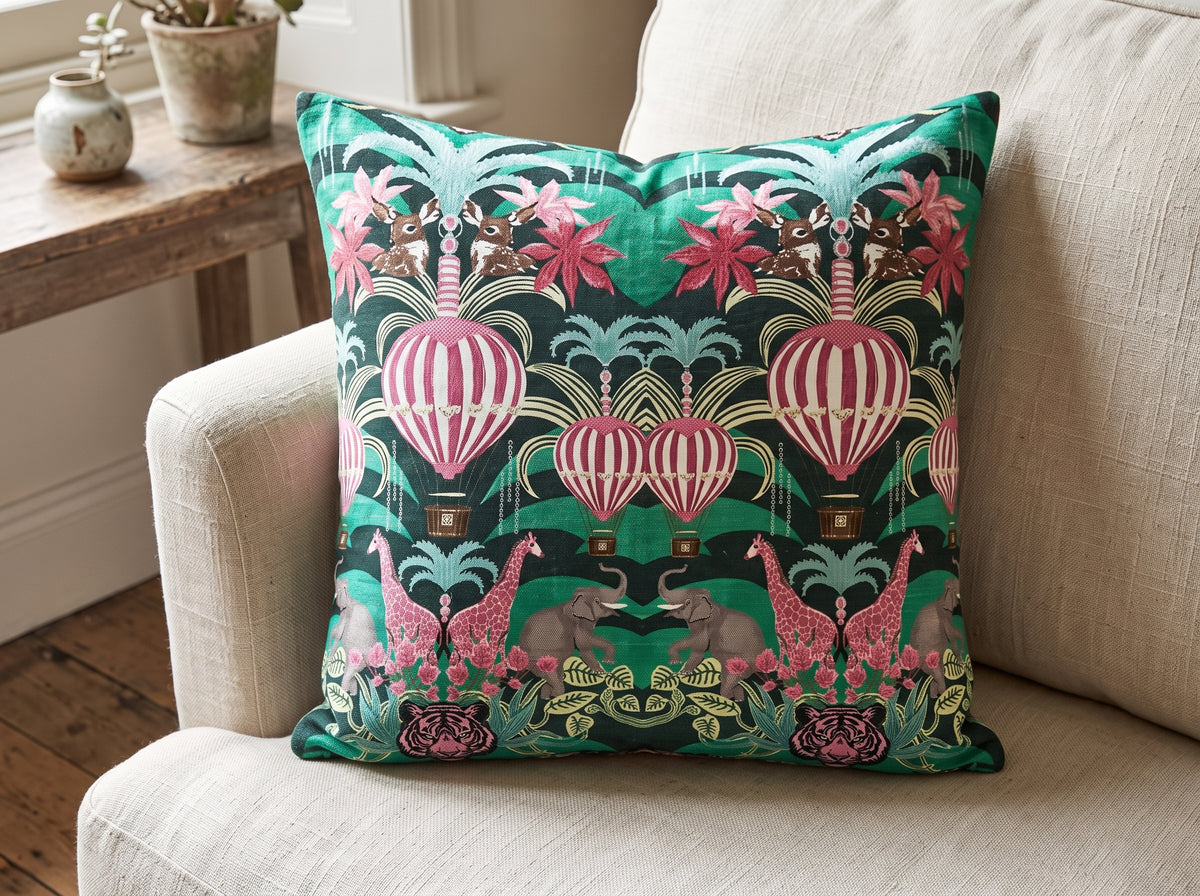 The Vayu Balloon Safari Cushion
