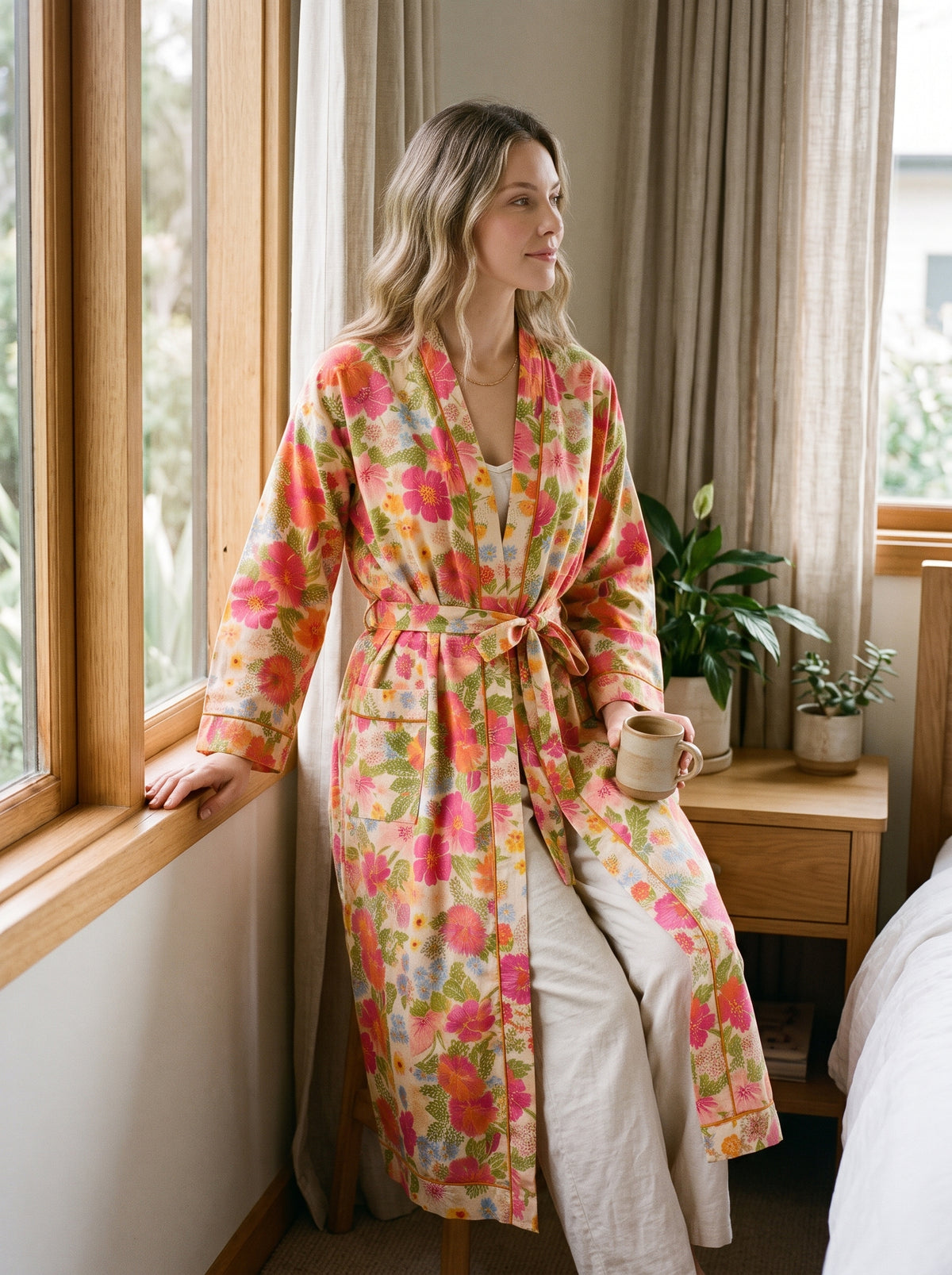 The Sunder Blossom Kimono Robe