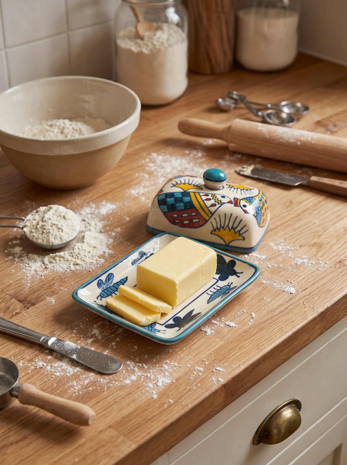 Feather & Wings Butter Dish
