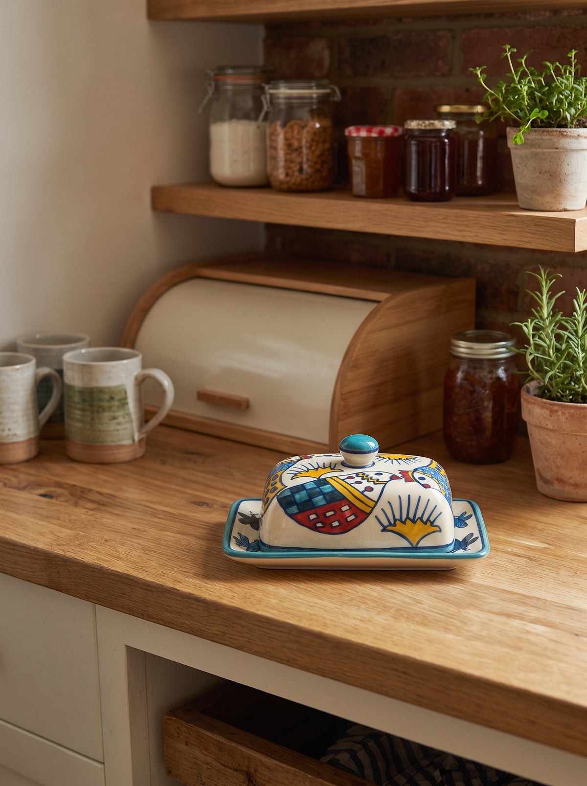 Feather & Wings Butter Dish