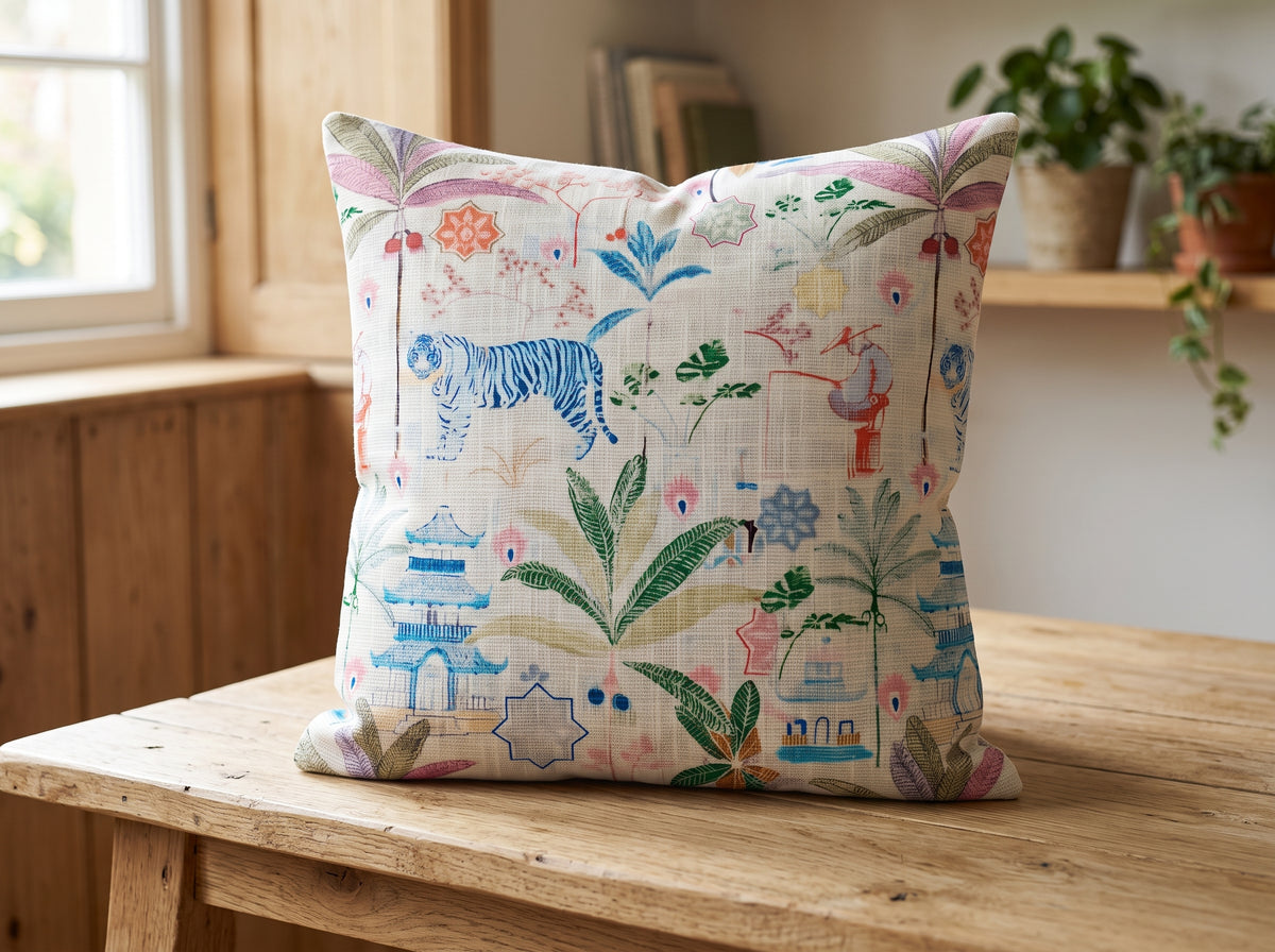 The Royal Bengal Cotton Cushion