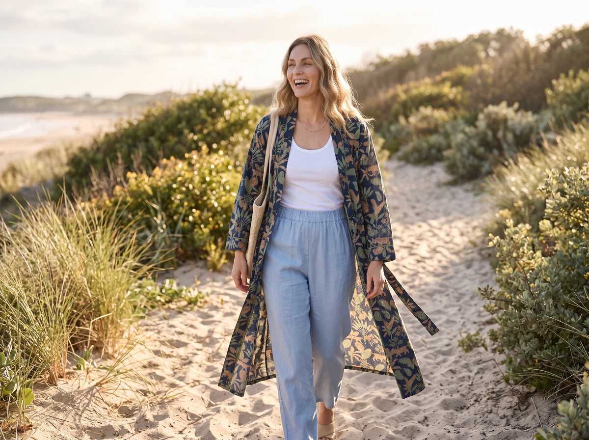 The Sunder Leopard Kimono Robe
