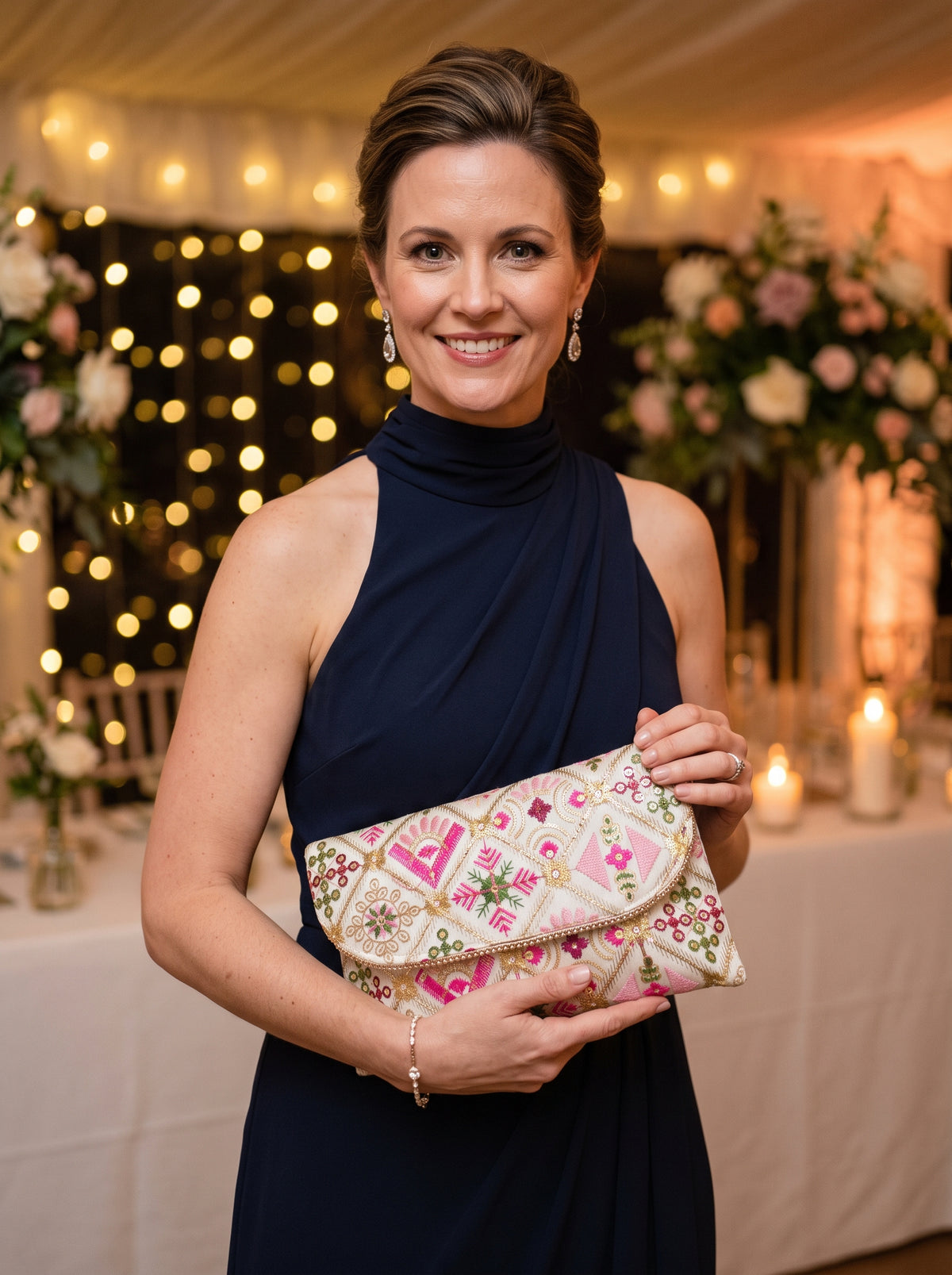 Embroidered Sutra Clutch
