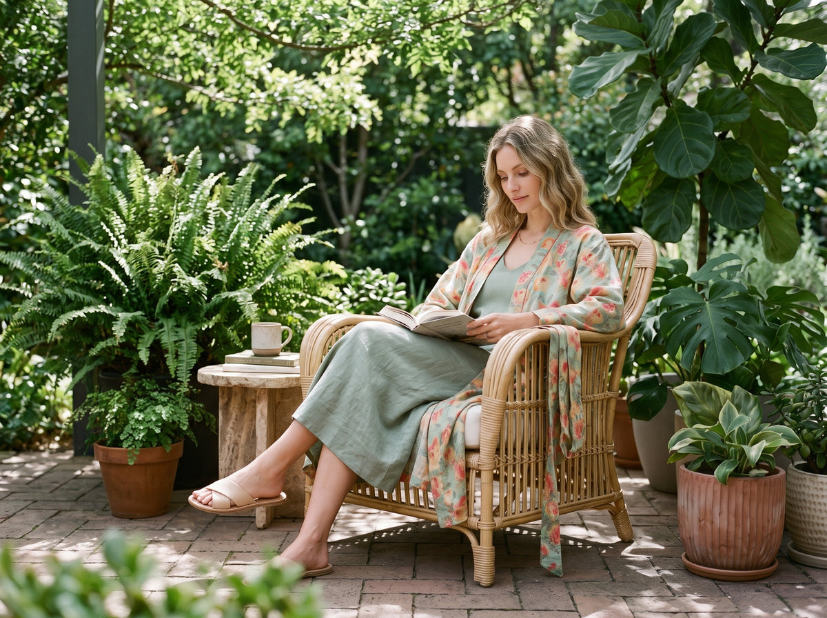 The Sunder Rose Kimono Robe