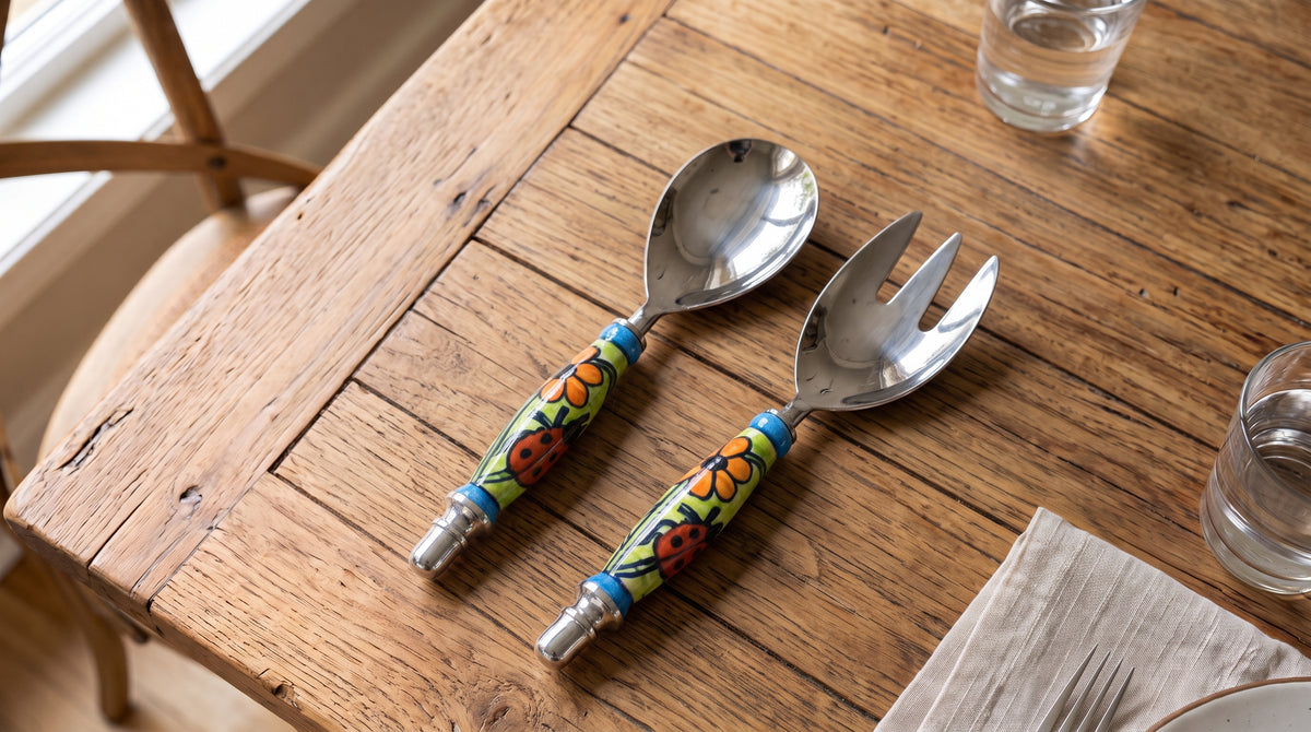 Ladybug Abode Salad Servers