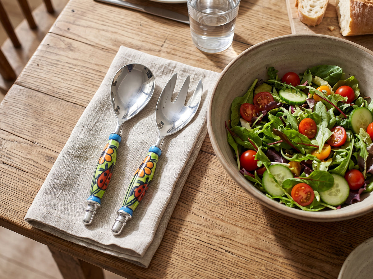 Ladybug Abode Salad Servers