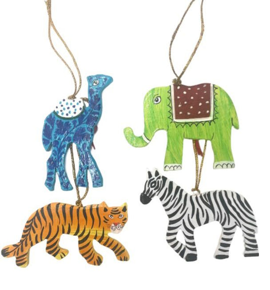 Set of 4 Hanging Animals