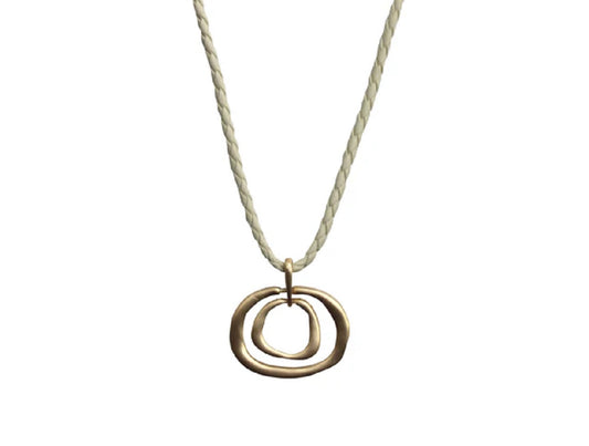 Matte Gold Eclipse Necklace