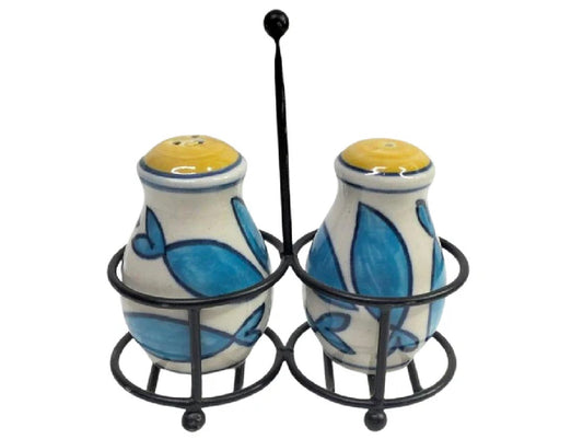 Salt/ pepper shaker iron stand