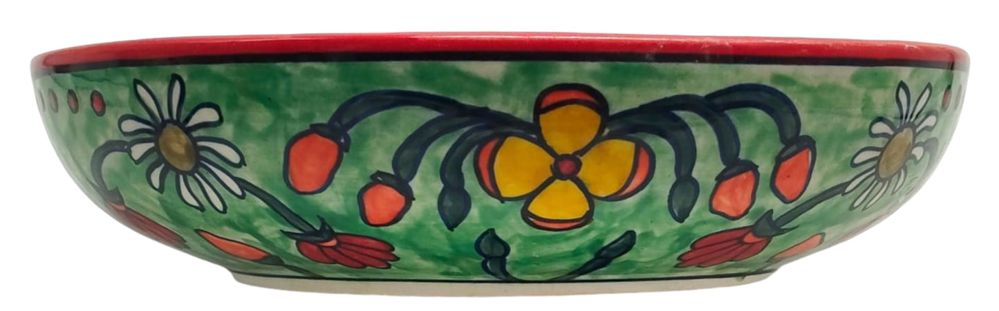 Hand-Painted Queen Bee Salad Bowl