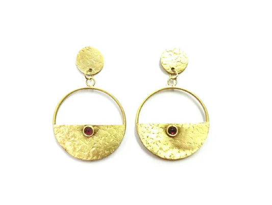 Hammered brass E/R with gloss bead