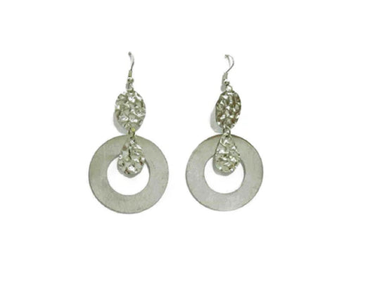 Silver Plain/Hammered Earrings